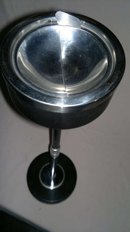 From the 1930's style Flip top Standard Ashtray 515mm Tall.They ware comon in public places.