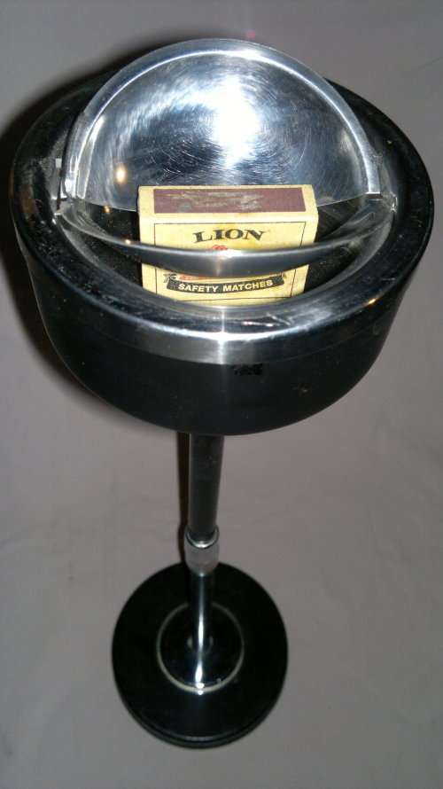 From the 1930's style Flip top Standard Ashtray 515mm Tall.They ware comon in public places.