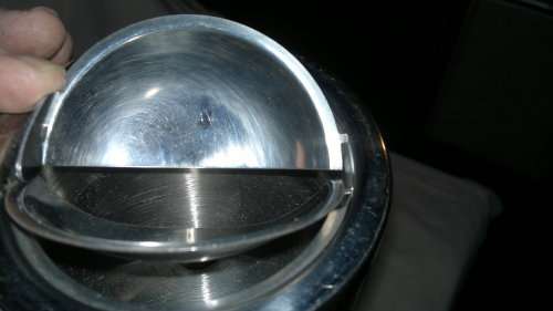 From the 1930's style Flip top Standard Ashtray 515mm Tall.They ware comon in public places.