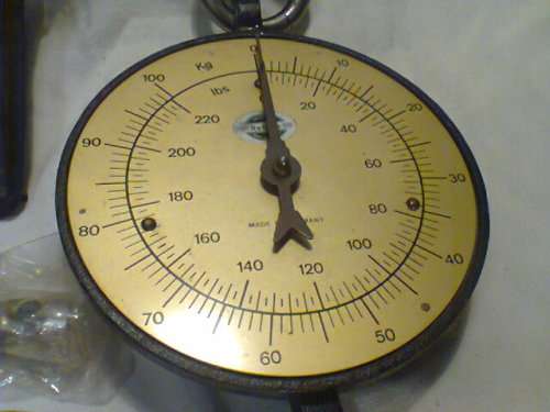 Vintage "Zeigerschnellwaage" 100Kg/220Lbs Spring Balance Scale. Made in Germany in original box