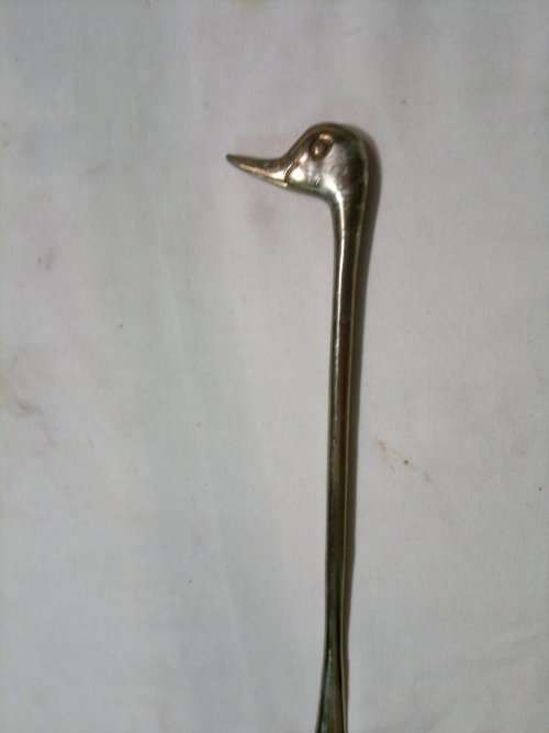 A Unusual Lot of 2 Brass items. A Shoe Horn + a Multi Screw Driver,Hammer set. All in used condition