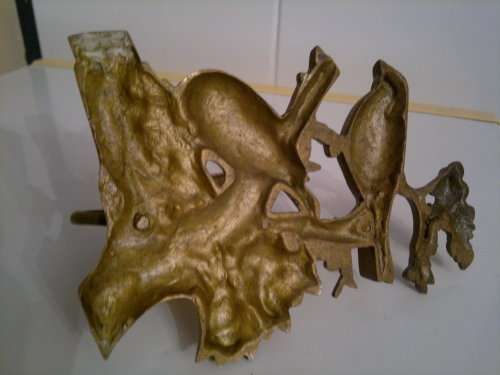 A solid brass attractive Bird motif Candle Holder. Wall Hanging & it's 175mm long.