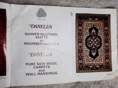 A 1950-60's vintage "Danella" New wool Carpets & Wall Hanging maker Kit. Complete with 2 Books.