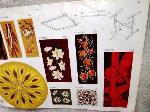 A 1950-60's vintage "Danella" New wool Carpets & Wall Hanging maker Kit. Complete with 2 Books.