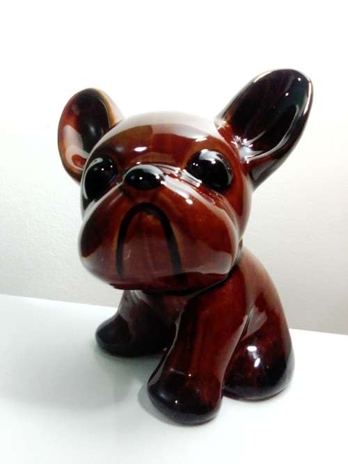 Est 1930s Byngo DOG Bourne Denby Art Deco England Door Stopper 3.5Kgs & in very good condition.