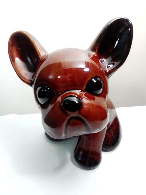 Est 1930s Byngo DOG Bourne Denby Art Deco England Door Stopper 3.5Kgs & in very good condition.