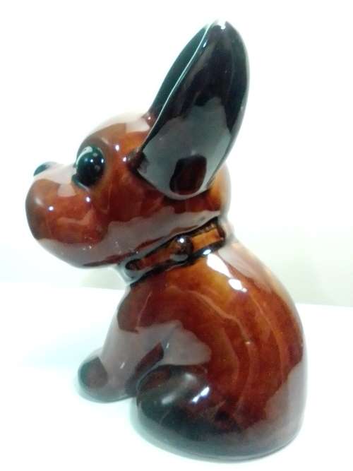 Est 1930s Byngo DOG Bourne Denby Art Deco England Door Stopper 3.5Kgs & in very good condition.