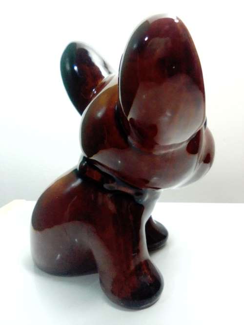 Est 1930s Byngo DOG Bourne Denby Art Deco England Door Stopper 3.5Kgs & in very good condition.