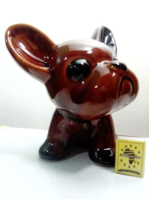 Est 1930s Byngo DOG Bourne Denby Art Deco England Door Stopper 3.5Kgs & in very good condition.