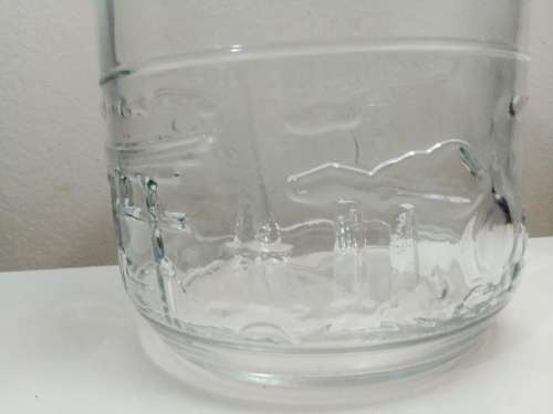 A Highly Collectible Large Red lidded INDONESIA GLASS BISCUIT CANDY APOTHECARY JAR.