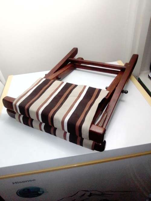 Folding chair canvas seat