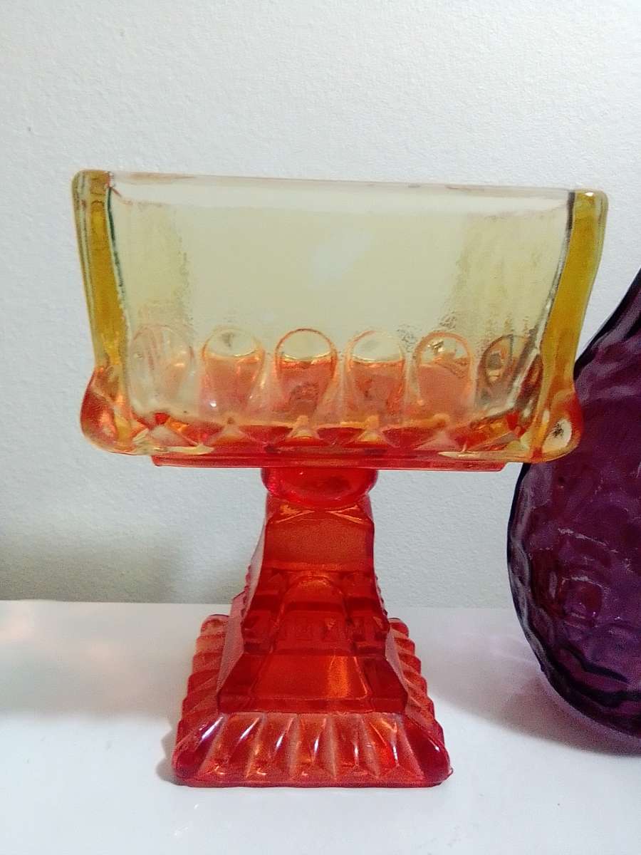 Reserved for "UNDER THE STAIRS" A Vintage collection of 4 Glass vases.