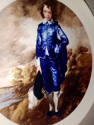 Collectable. The young boy a in blue suit, Constantia fine china 235mm wall plate.