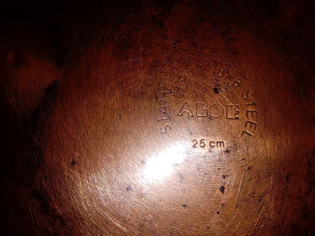 Reserved for "JamKin 5167" A `ALOE` copper based lidded long handled 26cm skillet + smaller pan.