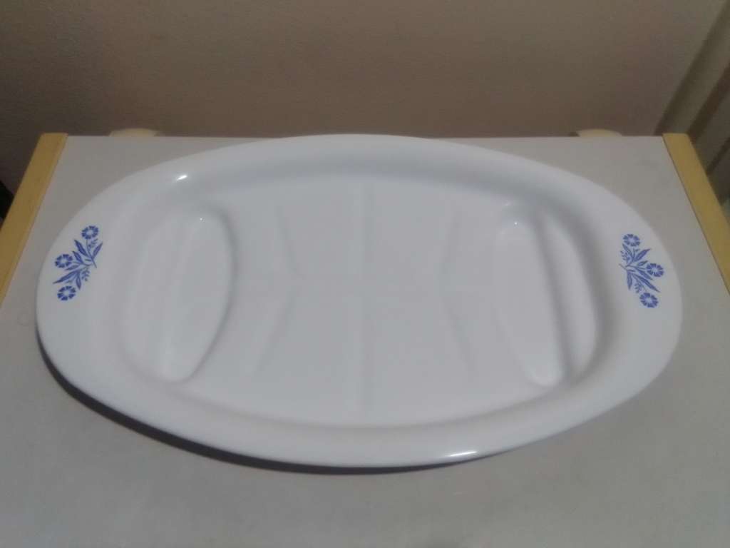 Corning Ware Platter P-19" made in USA for Range & Microwave.