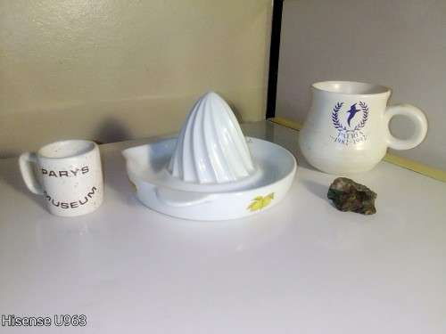 Fool`s Gold, Margret Roberts/Woolworths Lemon squeezer, Parys Museum Cup, Pretoria 1982-1992 Cup