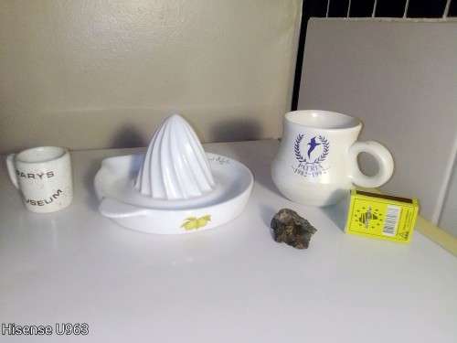 Fool`s Gold, Margret Roberts/Woolworths Lemon squeezer, Parys Museum Cup, Pretoria 1982-1992 Cup