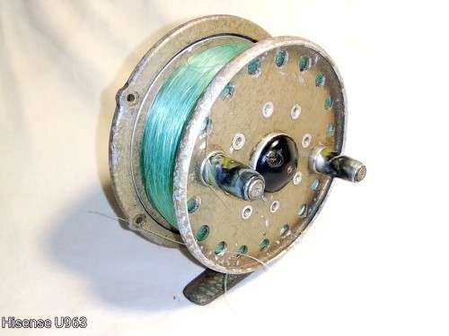 OF Gran`s Rod. A really old vintage ` Jecta Century No2 ` made in England with fish line.