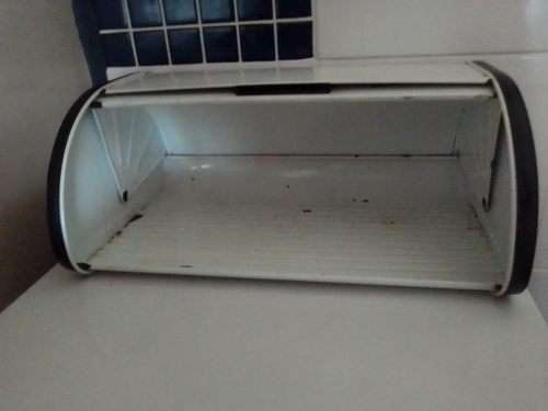 A well used large ` Monarch ` bread bin in original condition, for refurbish in used condition.