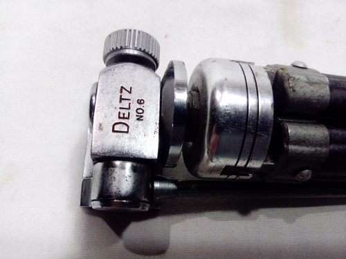 A RARE vintage`Daltz` no6 camera tripod. Size 42cm up to127cm in good condition.