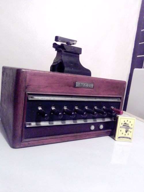 Antique Dictograph distrebution termanel. 22 Channel switchboard phone.