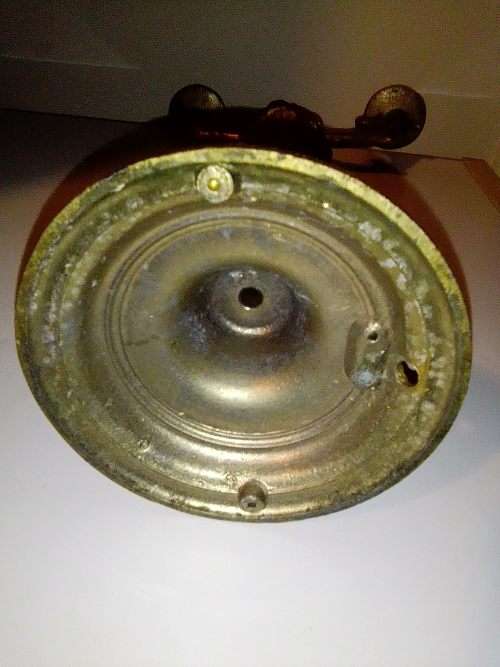 QUITE A FIND. A Unusual and Beautiful Victorian 2 arm in gold colour Candlestick 44cm Tall