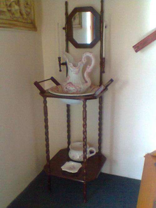 A Washstand, Jug+Bowl, Koos+Toothbrush+Ashtray. Postage R125 + 2% Insurance