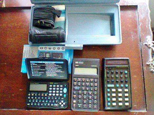 For the Colector. 2 x Very old H.P. Calculators + a Safe way day orgniser . Post R49 + 2% insurance