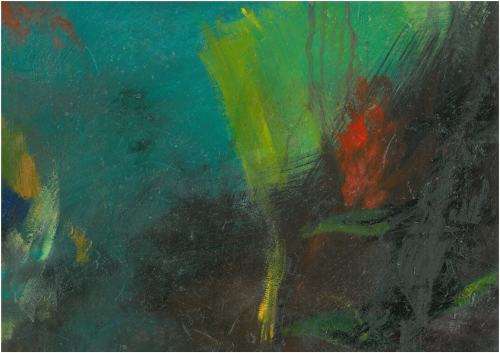 ABSRACT.   On Board Not Framed.. Colourful Oils.  Med size