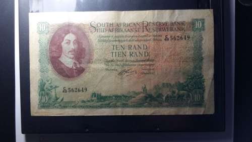 Old South African R10 note: G Rissik
