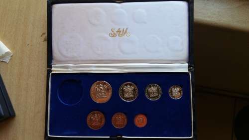 1972 Proof coin set 1972 : 50c to 1/2c