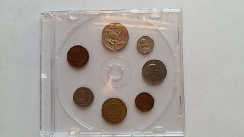 Old South African Decimal Coin Set from 1960's - 1/2 to 50c