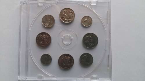 Old South African coins from 1960's to 1990's: 5c, 10c and 20c