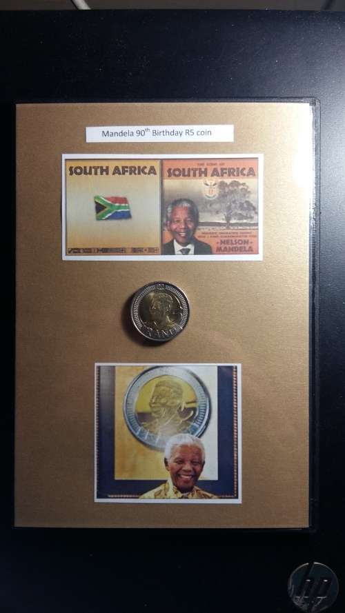 Mandela 90th Birthday R5 coin uncirculated!