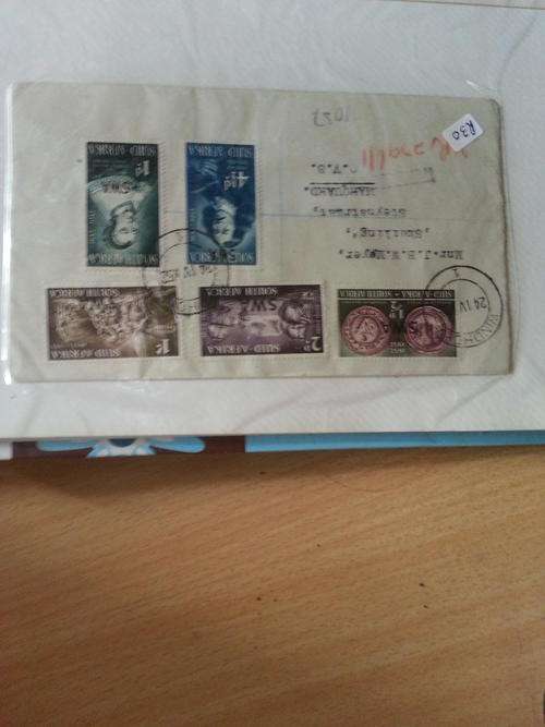 Jan Van Riebeeck - 300 jaar herdenking 5 seel stel - SWA druk : 1952