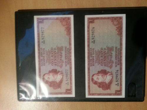 TW de Jongh R1 Notes - 2 in Sequence ( new) B 396 829876, B 396 829877)