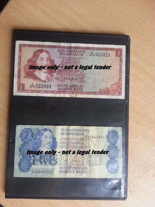 R1 and R2 Notes , Gerhard de Kock and TW de Jongh - A Series R1 note