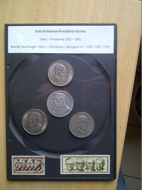 Presidente - Suid Afrika : Paul Kruger token, Springbok R1 : 1982, 1985, 1990 seels 1910 - 1981!
