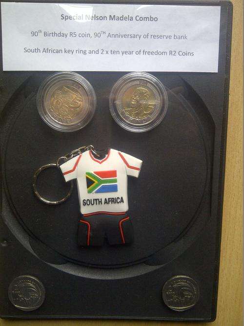 Mandela Special - capsulated 90th Birthday  and SARB 90th anniversary and 2 x Ten years of freedom