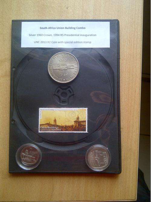 Union Buildings: 1960 Silver Crown, R5 1994 Presidential Inauguration, 2013 UNC R2, Union