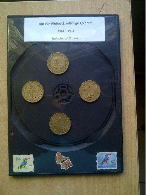 Jan van Riebeeck volledige 1/2c stel : 1961 - 1964 stel seels met spesiale stel seels