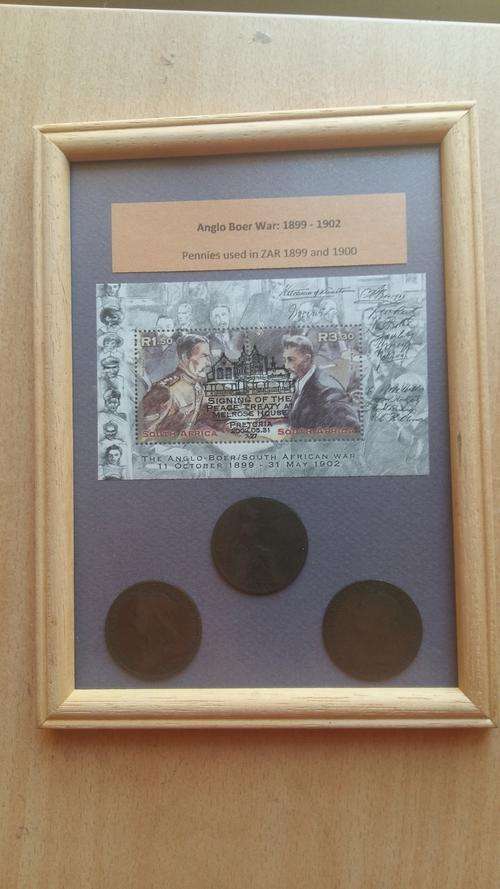 Anglo Boer War - 11 October 1899 to 31 May 1902 with Pennies used in ZAR Duing that period