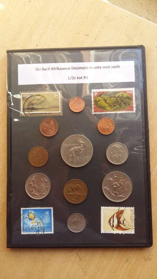 Old South African Currency : 1/2c to R1 , Various Dates