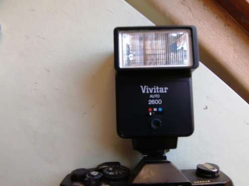 Vintage Konica Autoreflex T3 camera with extra Flash and Lens