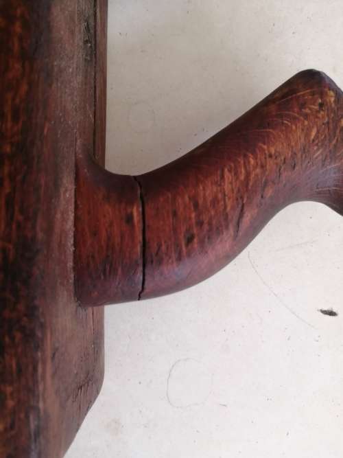 Old vintage wooden plane with blade - 41cm in length
