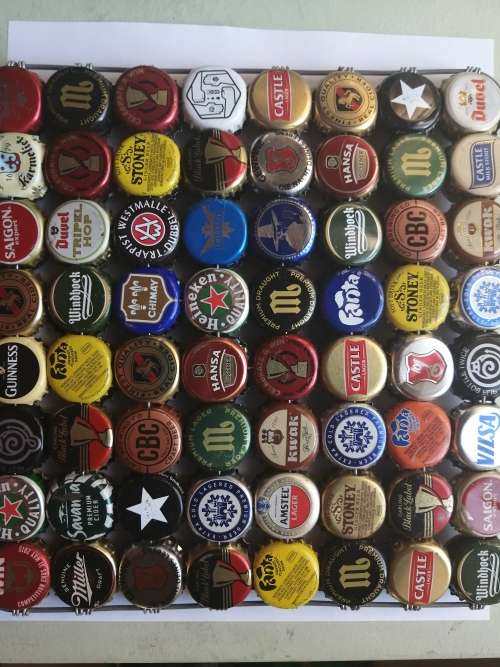 Trivet for hot pots at Bar (22cm x 22cm) made professionally out of  128 Bottle caps on both sides