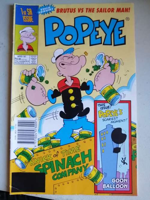 Popeye - Brutus vs the sailor man 1st SA Issue APR #1 1995