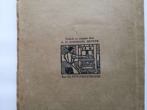 Vintage Book printed in 1923: Wilgerboom Bogies Verse van Totuis (Pierneef - 1920)