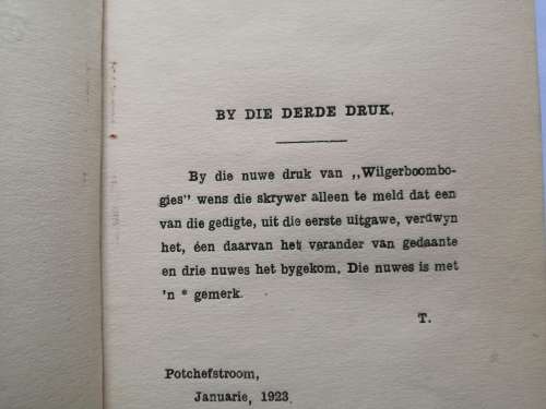 Vintage Book printed in 1923: Wilgerboom Bogies Verse van Totuis (Pierneef - 1920)