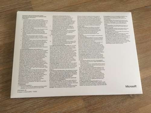 Microsoft Windows 10 Professional 64-bit - original sealed DSP package